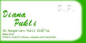 diana pukli business card